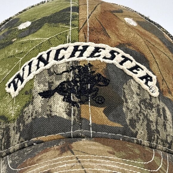 Winchester Camouflage Outdoor Cap Mesh Strap Back Trucker Hat Camo One Size - Picture 6 of 10